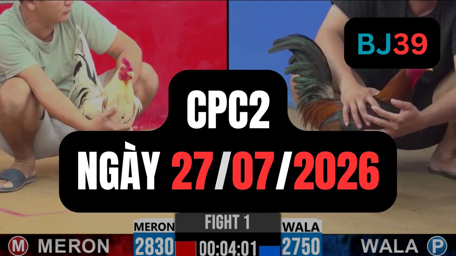 Video đá gà CPC2 Thomo hôm nay 27-07-2026